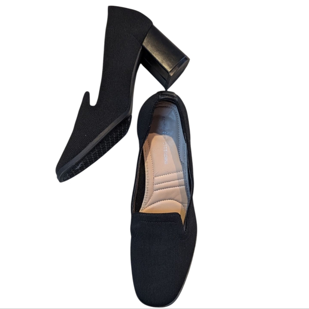 Adrienne Vittadini, Brittany, Knit Block ock Heel Pumps. Sz 10